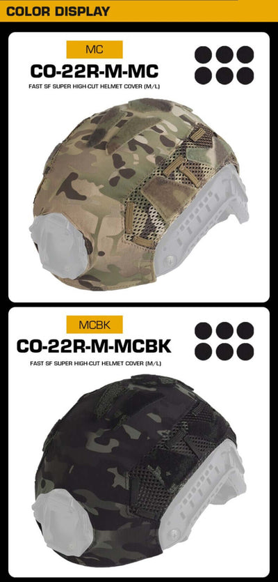 FAST SF Ultra-high Cut Camouflage Helmet Cover (Medium Size, M) eprolo