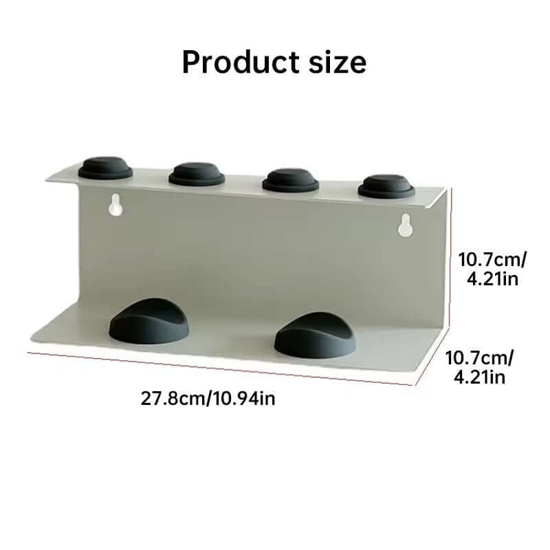 Non - Perforated Hair Dryer Holder. Also for Straighteners & Curling Irons. Ideal for Bathroom Sorting eprolo