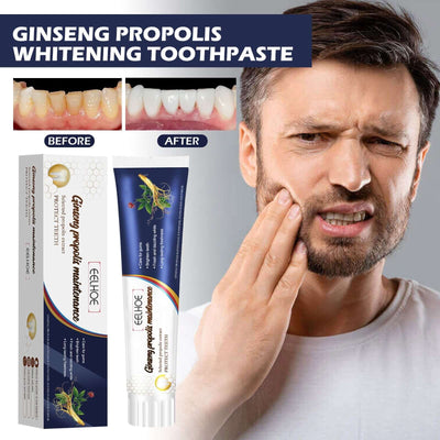 Ginseng Propolis White Toothpaste, Cleaning Stains Bad Breath, Teeth And Gums Care White Toothpaste eprolo