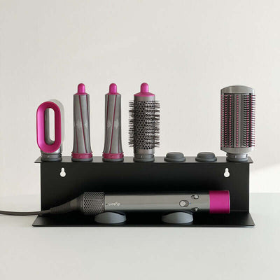 Non - Perforated Hair Dryer Holder. Also for Straighteners & Curling Irons. Ideal for Bathroom Sorting eprolo