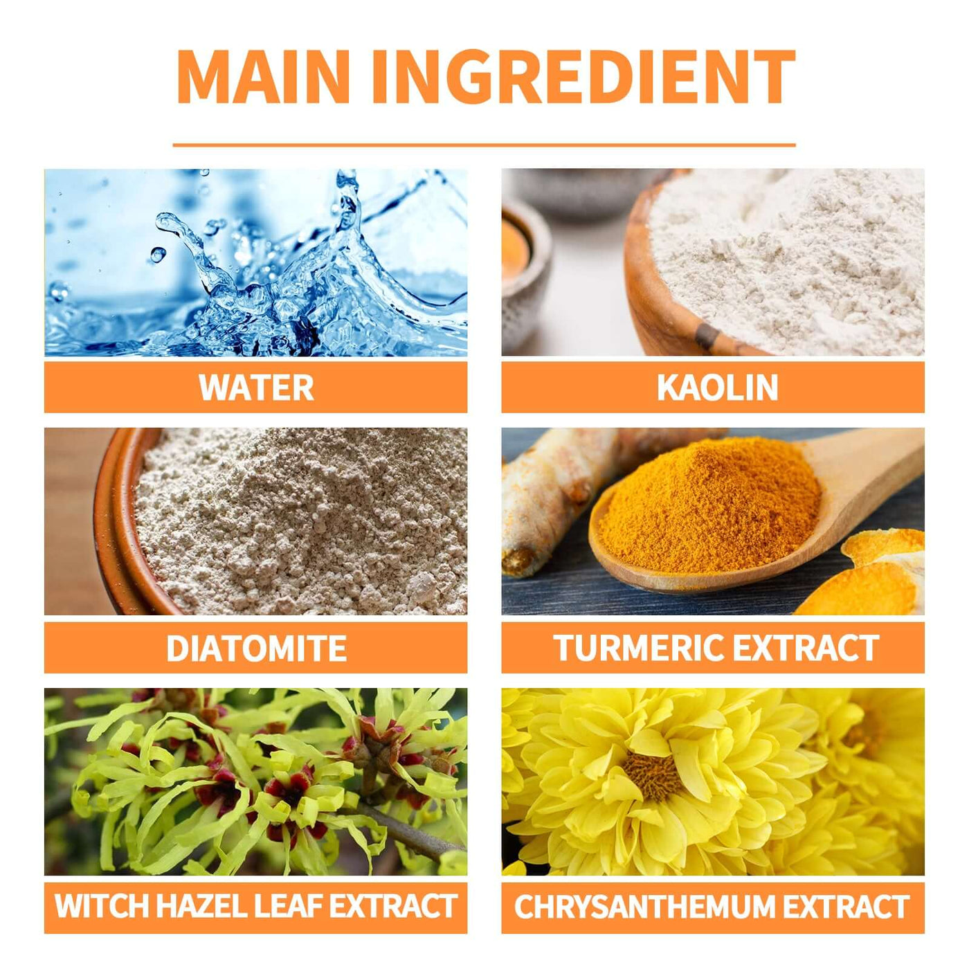 Ginger Yellow Mud Facial Mask Stick, Acne Removing Pore Shrinking Cleaning Solid Facial Mask eprolo