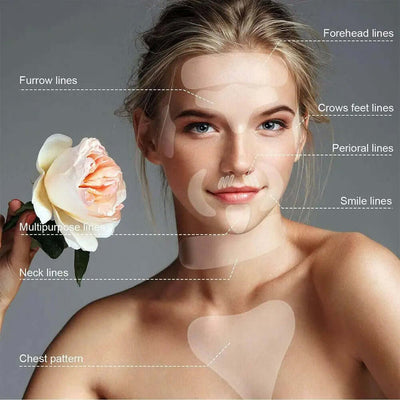 18Pcs Reusable Silicone Face Patch Set Anti Wrinkle Patches For Face Neck Forehead Eye Cheek Chest Pads Beauty Tools eprolo