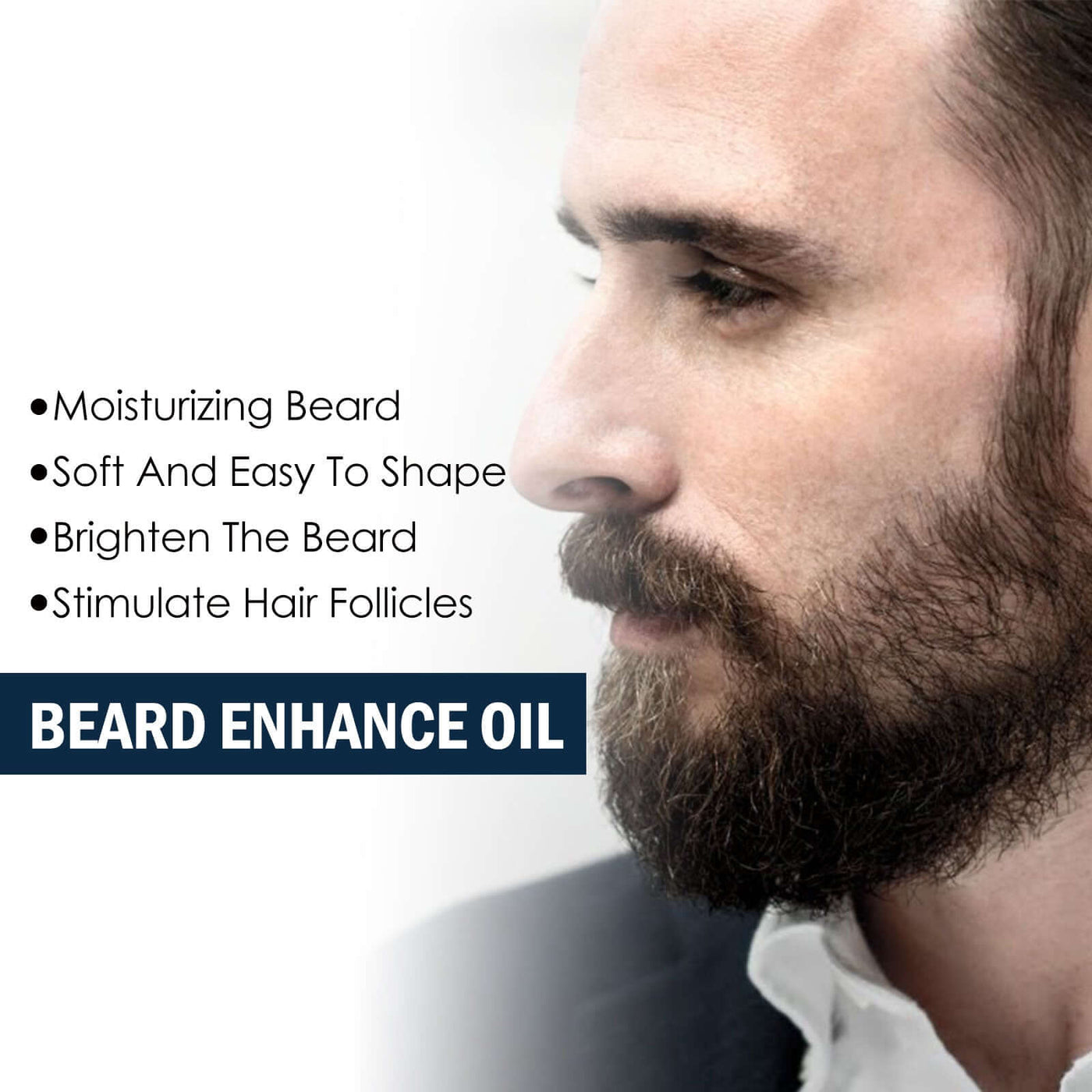 Facial Hair Care Oil Strengthens Root And Moisturizes And Brightens Men's Facial Hair eprolo