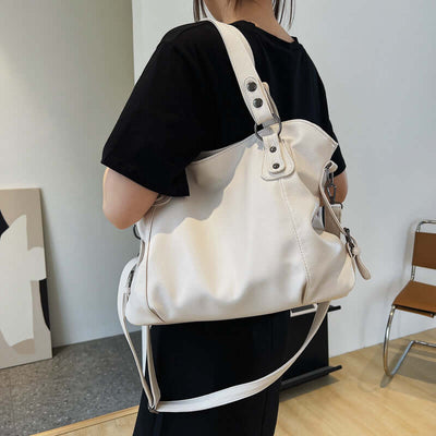Large Capacity Soft Leather Tote Bag - Simple and Casual Shoulder/Crossbody Bag eprolo