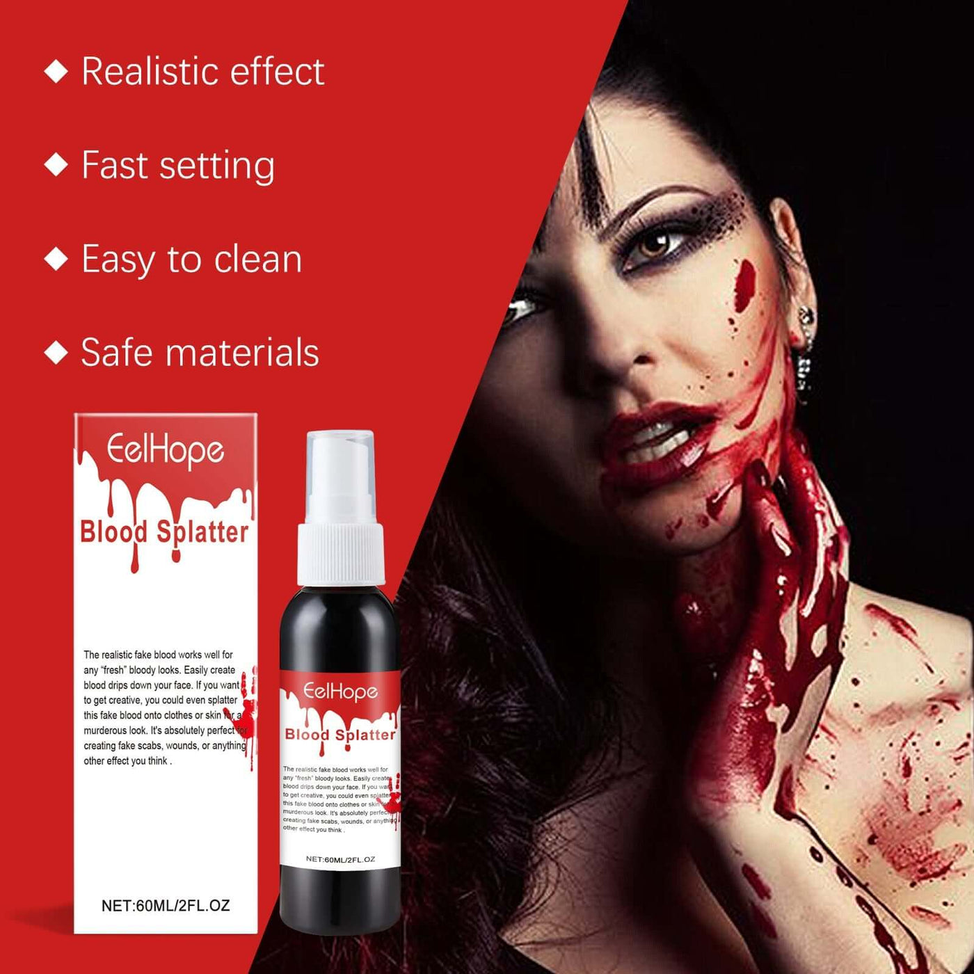 Plasma Spray Halloween Vampire Holiday Party Atmosphere Entertainment Spoofing Costume Party Props eprolo