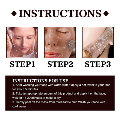 Black Tea Extract Cleansing Mask, Clean And Delicate Pore Brightening Skin Rejuvenating Daub Type Facial Mask eprolo