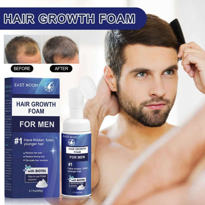 Men's Dense Hair Foam Machine, Repair Hair Root Follicle Men's Hair Thick Moisturizing Foam eprolo
