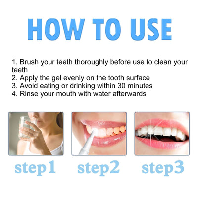 Teeth Brightening Repair Gel, Oral Care Beauty Cleaning Teeth White Brightening Pen eprolo
