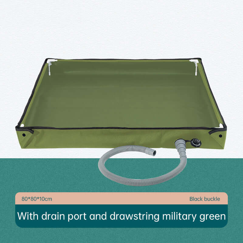 Folding Outdoor Camping Shower Tray Base  - for Pets & Travel eprolo