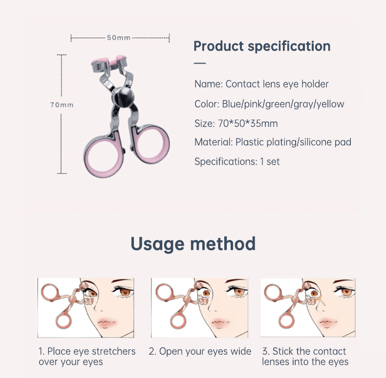 Eye Care Contact Lenses Inserter Remover Plastic Soft Tip Tweezer Stick Wearing Tools Lens Accessories Accessories eprolo