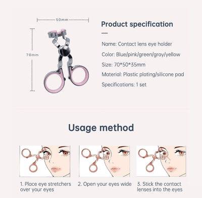 Eye Care Contact Lenses Inserter Remover Plastic Soft Tip Tweezer Stick Wearing Tools Lens Accessories Accessories eprolo