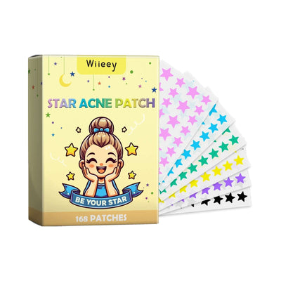 Stars Acne Patch, Reduce Acne Acne Print Clean Face Closed Mouth Acne Portable Cartoon Acne Patch eprolo