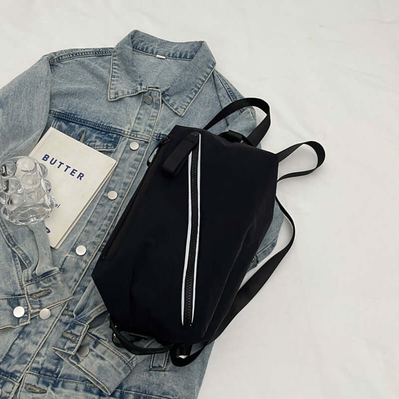 Simple Toast Bag Large Capacity Diagonal Cross Shoulder Small Square Bag Solid Color Sports Yoga Backpack for Students eprolo