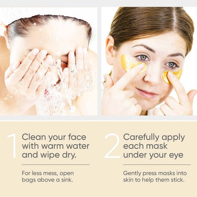 GOLD EYE MASK Gold eye mask to remove eye bags, reduce fine lines and moisturize eye patches eprolo