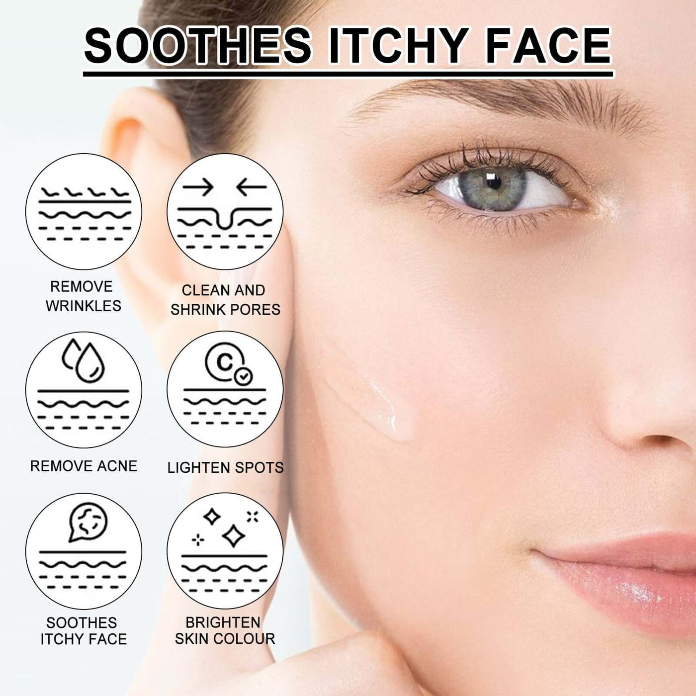 Facial Treatment Essence, Improve Fine Lines Lifting And Shrink Pore Acne Repair Moisturizing Essence eprolo