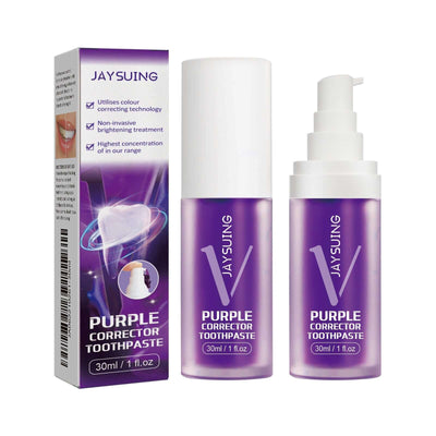 Purple Brightening White Toothpaste, Cleaning Stains Fresh Breath Brightening And Whitening Teeth Toothpaste eprolo