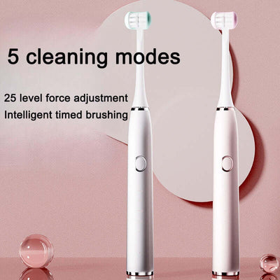 Adult electric toothbrush with three sides rechargeable sonic vibration waterproof electric toothbrush eprolo