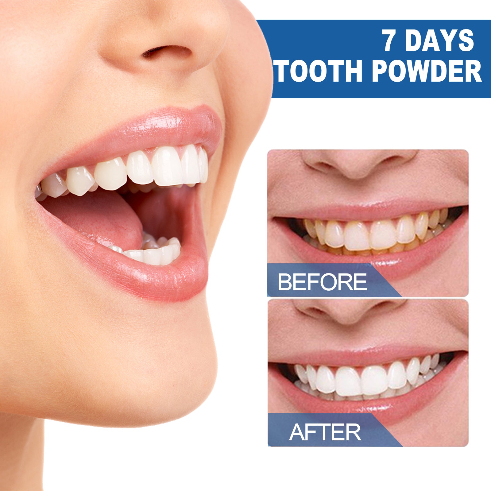 Teeth Whitening Cleaning Powder, Beauty Teeth Stain Removal Fresh Mouth Teeth Cleaning Powder eprolo