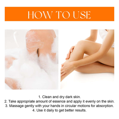 Skin Lightening Serum, Brightening Moisturizing Remove Black Skin Beauty Essence eprolo