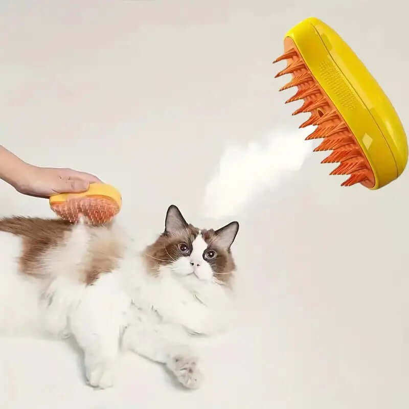 Cat Dog Steamy Brush Steam Brush Electric Sprayer for Massage Pet Grooming tool Shedding 3 in 1 Electric Sprays Massage Combs eprolo