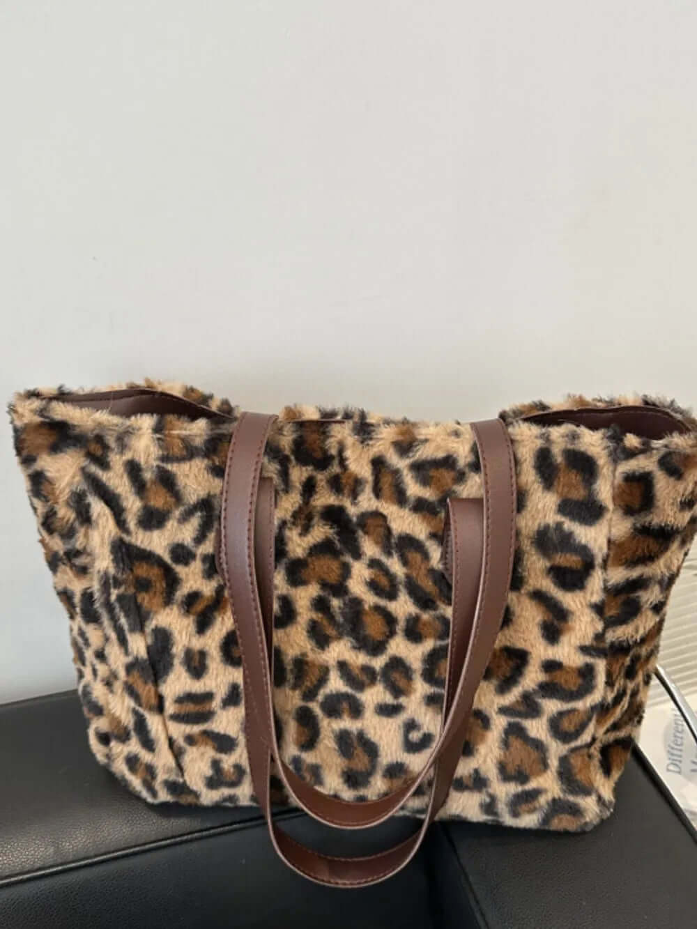 Leopard Fluff Tote Bag eprolo