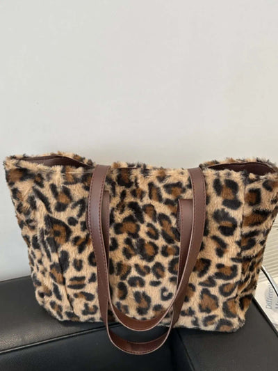 Leopard Fluff Tote Bag eprolo