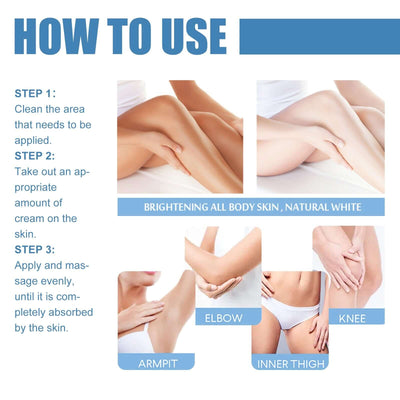 Beauty Cream, Neck And Back Legs And Elbows Refreshing And Smooth Remove Stains Moisturize Skin Underarm Whitening Cream eprolo