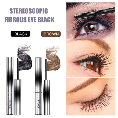 Curl Your Mascara, Eyelashes Black Beautiful Natural Thick Sweat-Proof, Not Smudgy, Not Makeup Off Slim Long eprolo