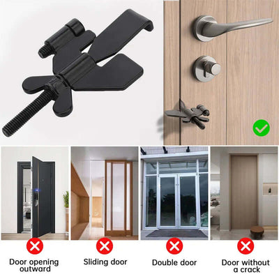 Portable Door Lock Privacy Extra Security Lock Anti Theft Travel Inside Door Locker for Traveling Home Bedroom Apartmen eprolo