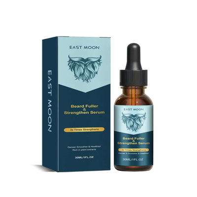 Beard Fuller & Strengthen Serum, Soft And Bright Men's Beard Strong Root Nourishing And Bushy Care Essence eprolo