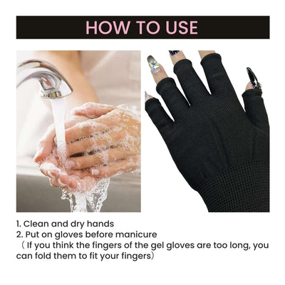 Anti-UV Glove, Anti-Suntan Hand Baking Lamp Blocking Gloves For Nail Lighting eprolo
