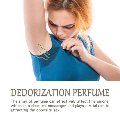 Deodorant Roll-On Perfume, Relives Underarm Body Odor Refreshing Anti-Perspirant Natural Fragrance Portable Perfume eprolo