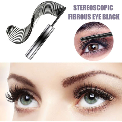 Curl Your Mascara, Eyelashes Black Beautiful Natural Thick Sweat-Proof, Not Smudgy, Not Makeup Off Slim Long eprolo
