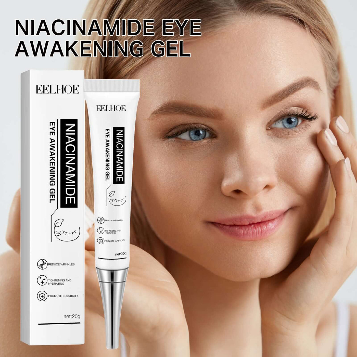 Niacinamide Eye Cream Gel, Reduces Fine Lines And Dark Circles Hydrating And Firming Eye Cream eprolo
