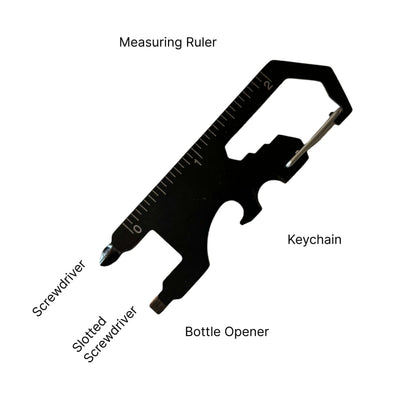 Outdoor Multi-function EDC tool card opener keychain with multi-purpose gadgets outdoor tools eprolo