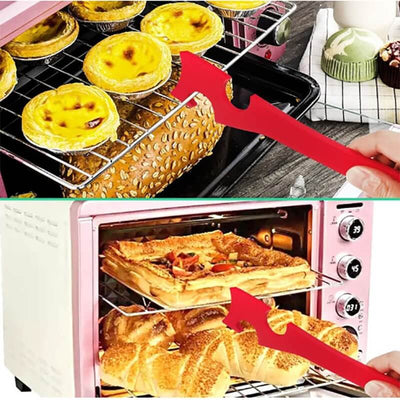 Oven baking tray tool kitchen multifunctional push-pull rod non scalding hand push-pull device eprolo