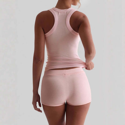 Sports style camisole two-piece set eprolo