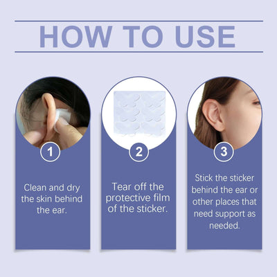 Butterfly Support Ear Stickers Invisible Comfortable Breathable Ear With Air And Face Small Support Decorative Ear Stickers eprolo