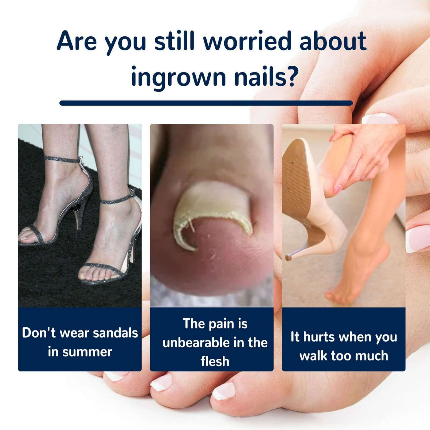 Nail Correction Patch, Nail Insert Correction And Repair Toe Manicure Nail Patch eprolo