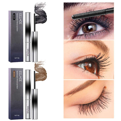 Curl Your Mascara, Eyelashes Black Beautiful Natural Thick Sweat-Proof, Not Smudgy, Not Makeup Off Slim Long eprolo