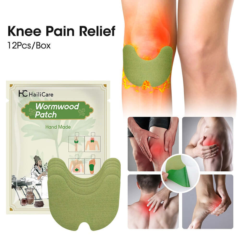 12pieces/Bag Foot Neck Knee Waist Massage Stickers Wormwood Natural Plant Self-heating Relief Joint Ache Pain Cinnamon Ginger eprolo