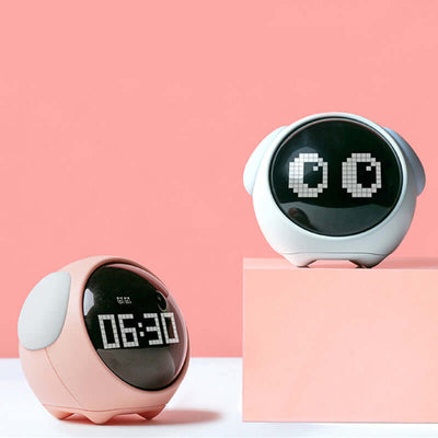 Cute Cartoon Digital Alarm Clock with Light and Emotion Function for Kids eprolo
