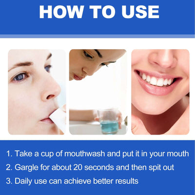 Whitening Mouthwash, Clean Stains Oral Care Fresh Breath Mouthwash eprolo
