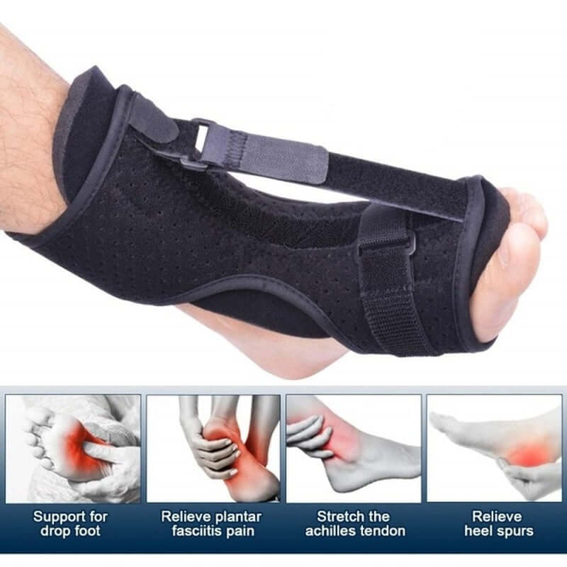 Adjustable Plantar Fasciitis Night Splint Foot Drop Orthotic Brace Elastic Dorsal Night Splint eprolo