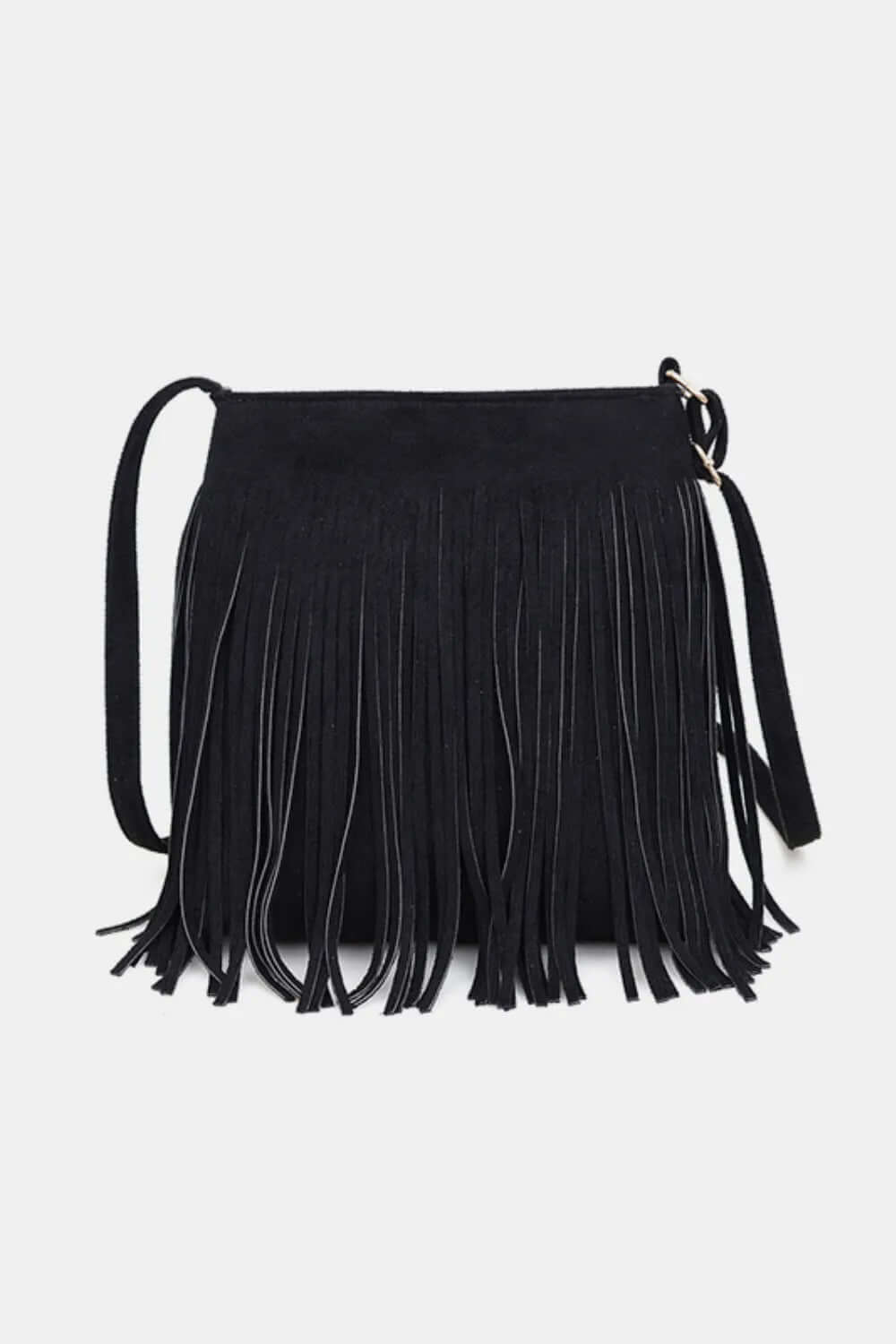 Suede Fringe Shoulder Bag eprolo