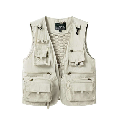 Men’s Summer Tactical Vest: 14-Pocket, Mesh, Ideal for Hiking, Fishing, Photography & Work eprolo