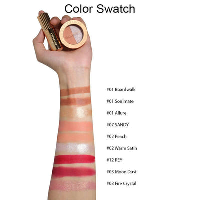 O'CHAIN Pearlescent two-color eyeshadow Matte lipstick does not fade and does not stick to the cup powdery delicate eyeshadow palette eprolo