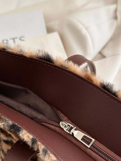 Leopard Fluff Tote Bag eprolo