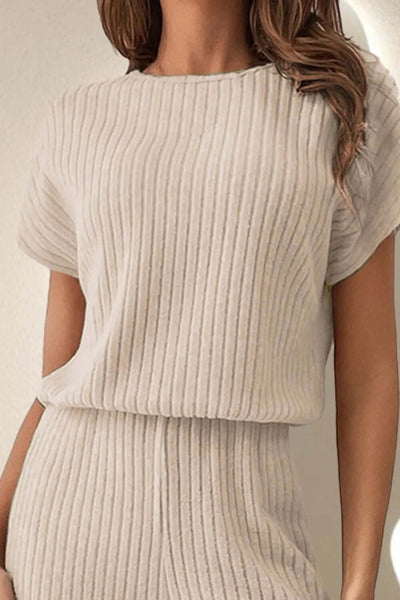 Round Neck Short Sleeve Jumpsuit eprolo