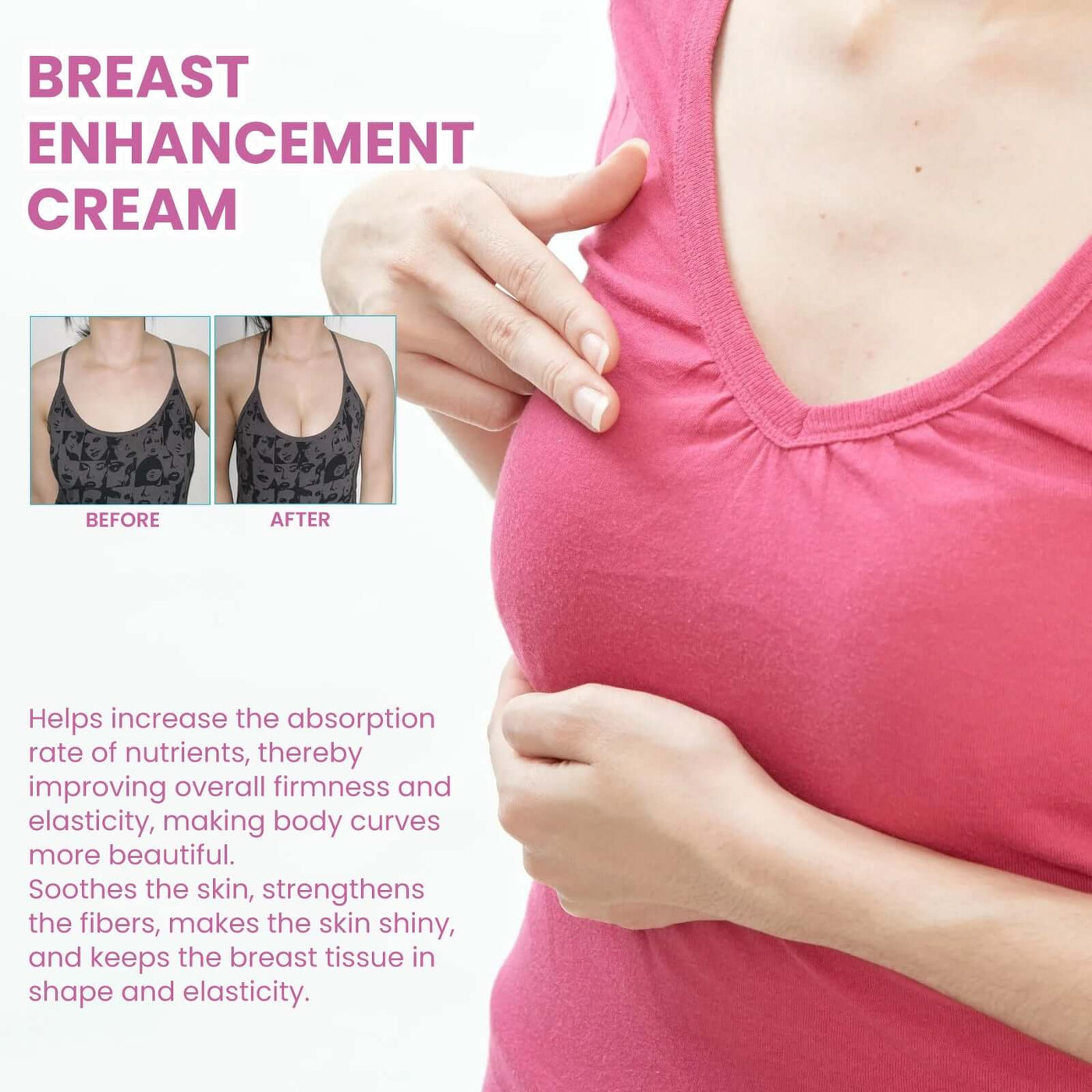 Breast Enhancement Cream, Firming Plumping And Lifting Breast Massage Cream eprolo